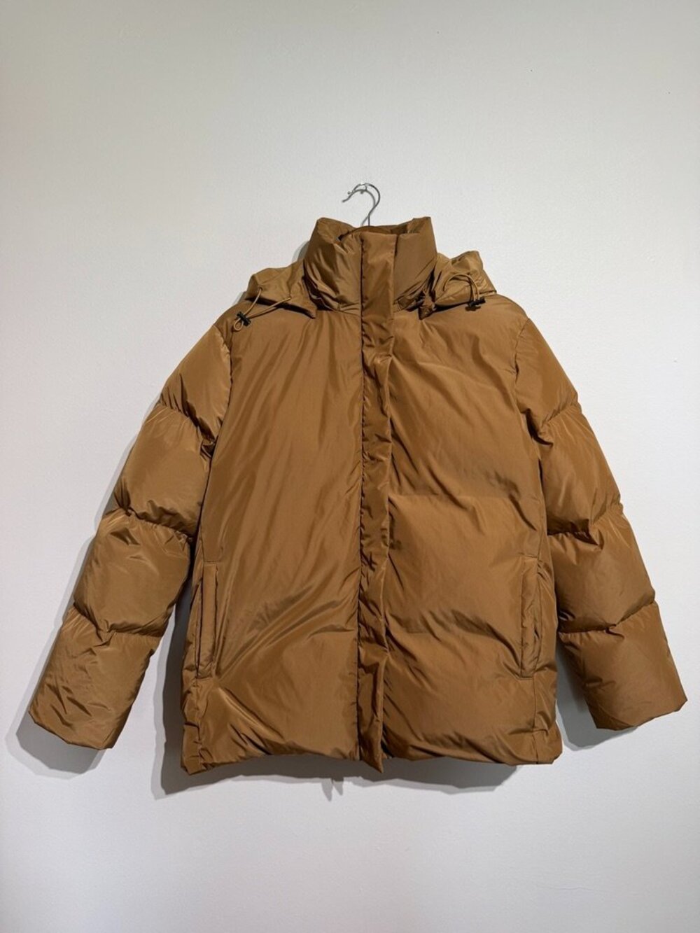 Jenni Kayne Down Puffer Coat in dark Khaki, Small - Picture 9 of 10